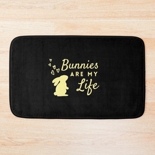 Item preview, Simple Bunnies Are My Life in Yellow ❤ designed and sold by hearthearts.