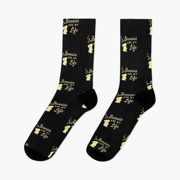 Item preview, Simple Bunnies Are My Life in Yellow ❤ designed and sold by hearthearts.