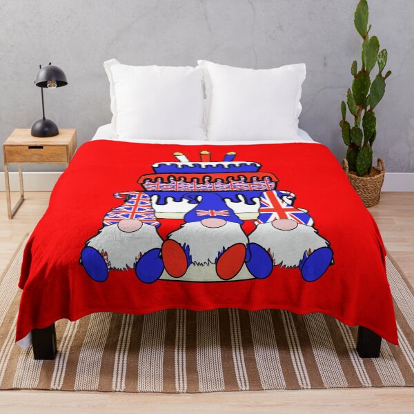 Item preview, 3 British Gnomes England British Flag Cute Union Jack Cake Candles designed and sold by funnytshirtemp.