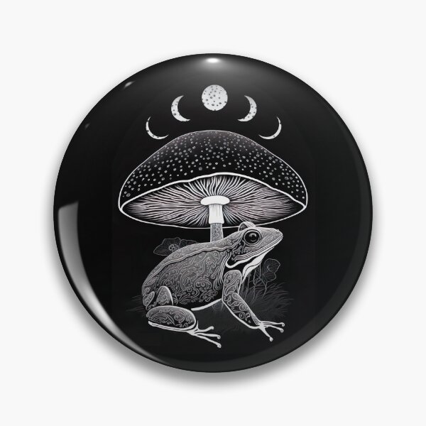 Item preview, Frog Under Mushroom Dark Academia Cottagecore Aesthetic Goth Mystical - Edgy Fairygrunge Look designed and sold by nicestr.