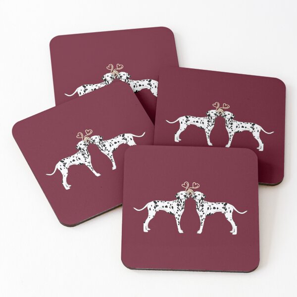 Item preview, Dalmatian Dogs with Heart Noodles Valentine's Day Theme designed and sold by SeasonalDogs.