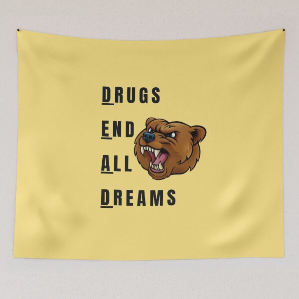 Item preview, Cocaine Bear Inspired DEAD Drugs End All Dreams Prevent Drug Abuse and Illicit Trafficking Drugs Awareness designed and sold by PositiveVibes26.
