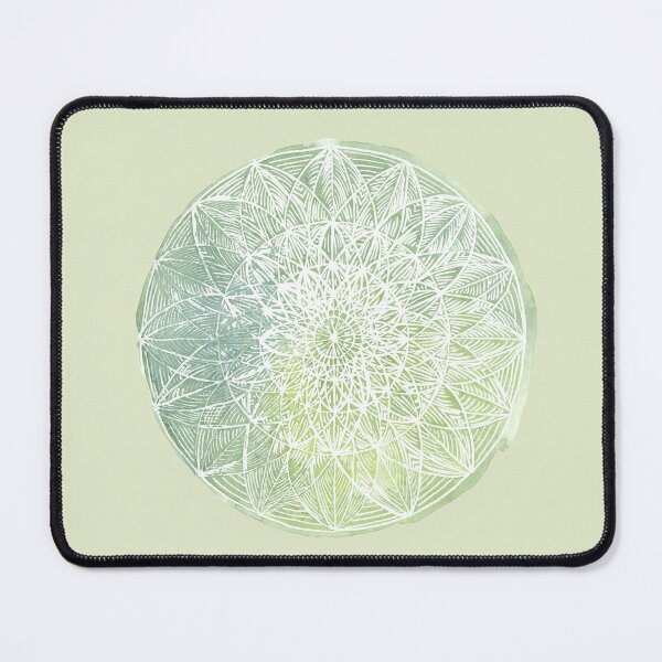 Item preview, Green Mandala Lotos 'Pine' Art Watercolor designed and sold by Glatti.