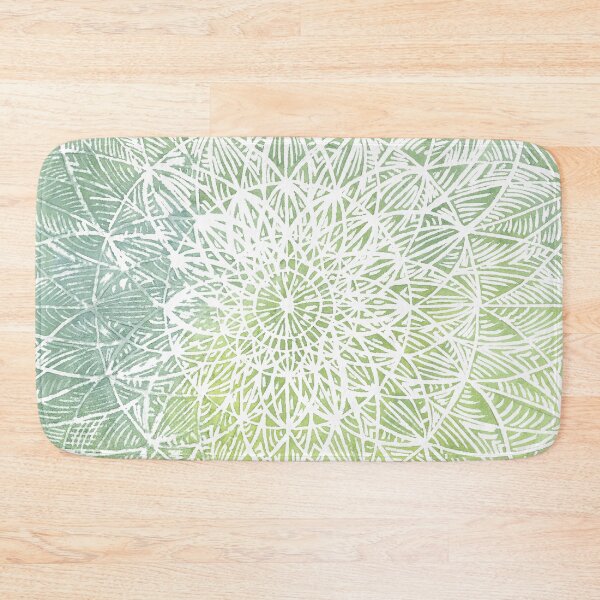 Item preview, Green Mandala Lotos 'Pine' Art Watercolor designed and sold by Glatti.
