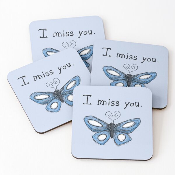 Item preview, I miss you butterfly designed and sold by Vy2fougere.