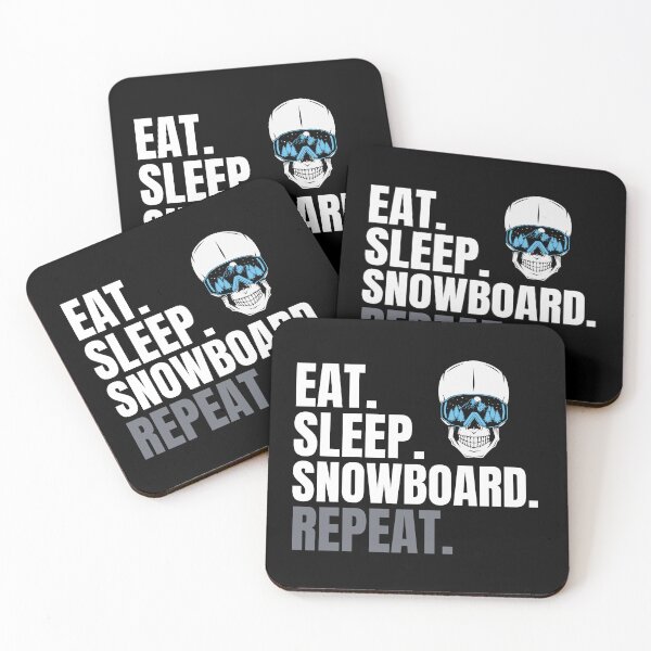 Item preview, Eat Sleep Snowboard and Repeat designed and sold by GwagyArt.