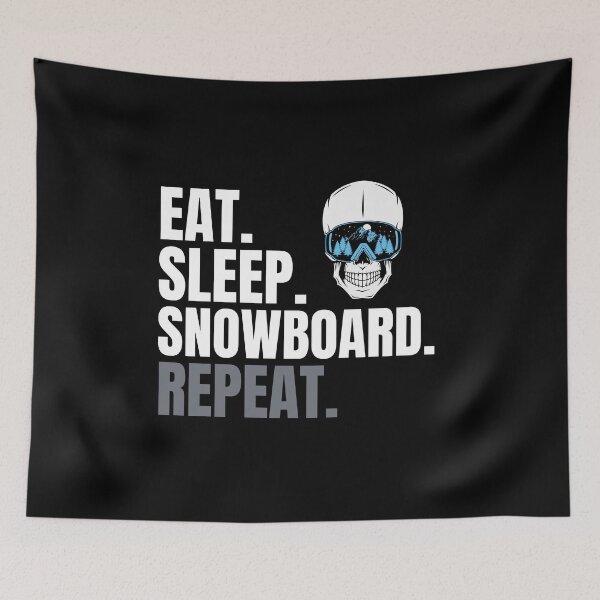 Item preview, Eat Sleep Snowboard and Repeat designed and sold by GwagyArt.