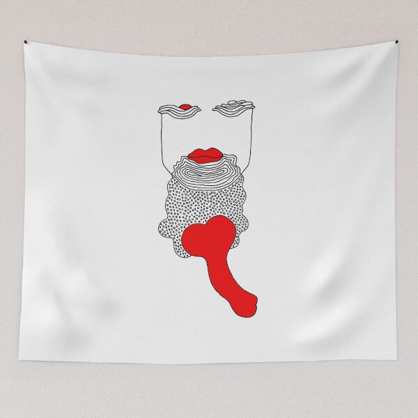 Item preview, Men's beard - contrasting illustration with subtext male designed and sold by WRECZ.
