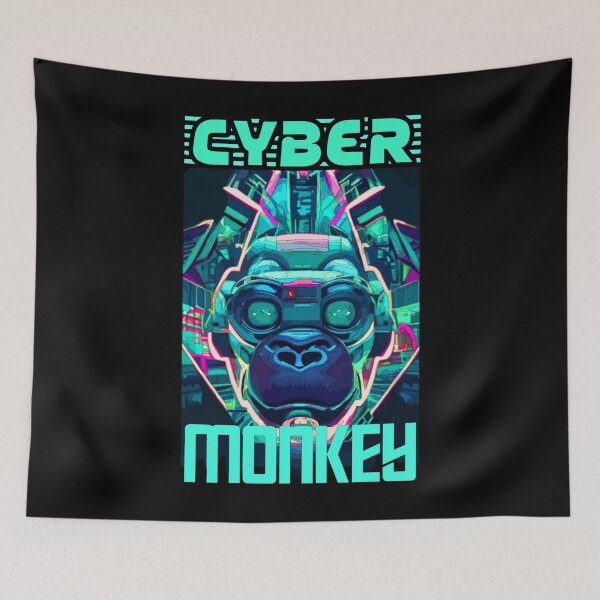 Item preview, Futuro del mono cibernético designed and sold by DistortedBrain.