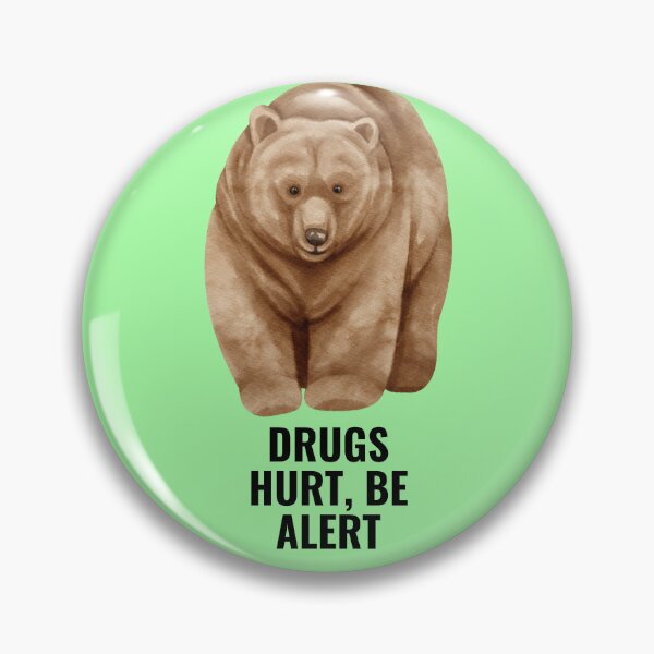 Item preview, Drugs Hurt Be Alert Cocaine Bear Inspired Prevent Drug Abuse and Illicit Trafficking Drugs Awareness designed and sold by PositiveVibes26.