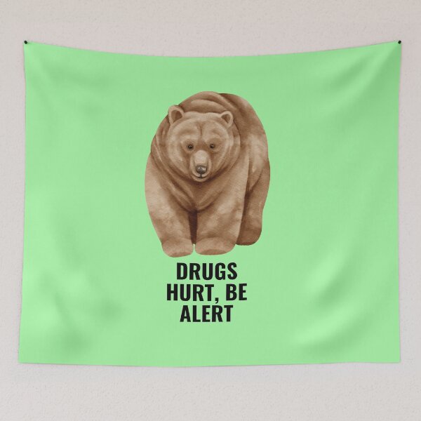 Item preview, Drugs Hurt Be Alert Cocaine Bear Inspired Prevent Drug Abuse and Illicit Trafficking Drugs Awareness designed and sold by PositiveVibes26.