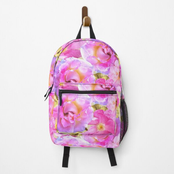 Vista previa del artículo con la obra «Rosas primaverales con hojas doradas», diseñado y vendido por HANNASYMO.