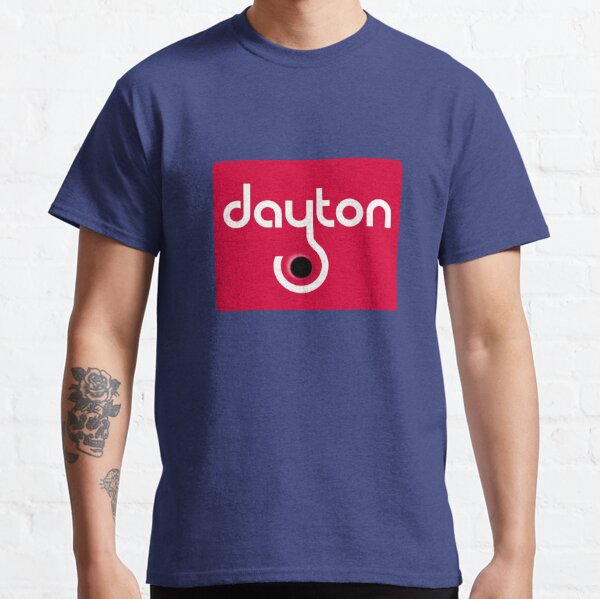 80s Dayton Football Logo - White with the Helmet Earhole Classic T-Shirt
