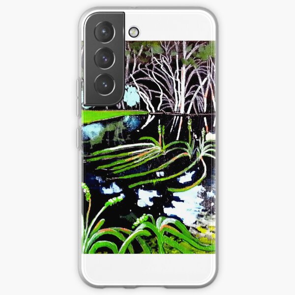 swamp reflections - duckweed & water ribbons Samsung Galaxy Soft Case