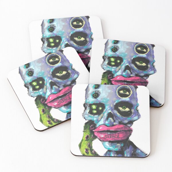 Item preview, Zombie Mutant Horror Contemporary Abstract Acrylic Hand Drawing Colorful Painting Art designed and sold by Ruslan Aksenov.