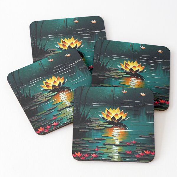 Item preview, Glow of the Lotus Pond designed and sold by Dicoart.