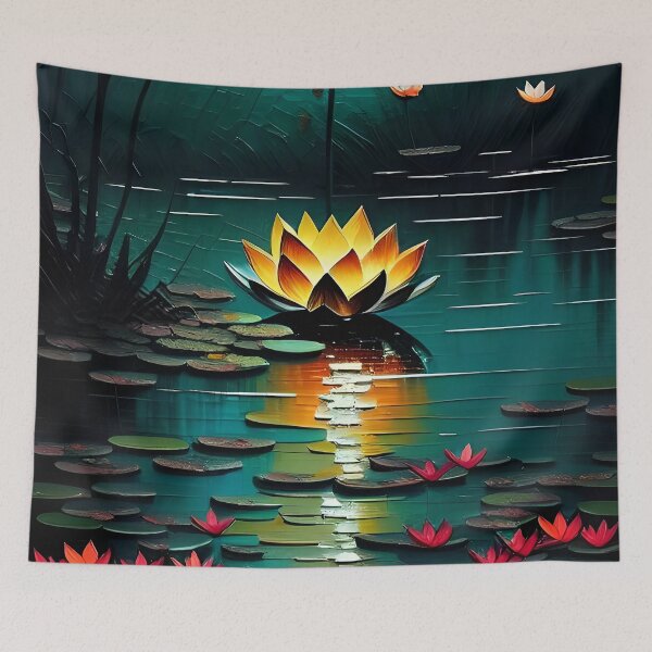 Item preview, Glow of the Lotus Pond designed and sold by Dicoart.