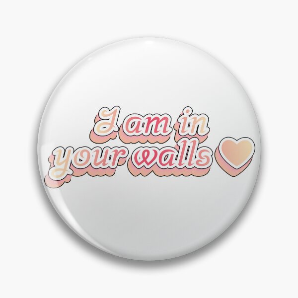 Item preview, I am in your walls ❤ - ironic kawaii design / bumper sticker pink designed and sold by romanticists.