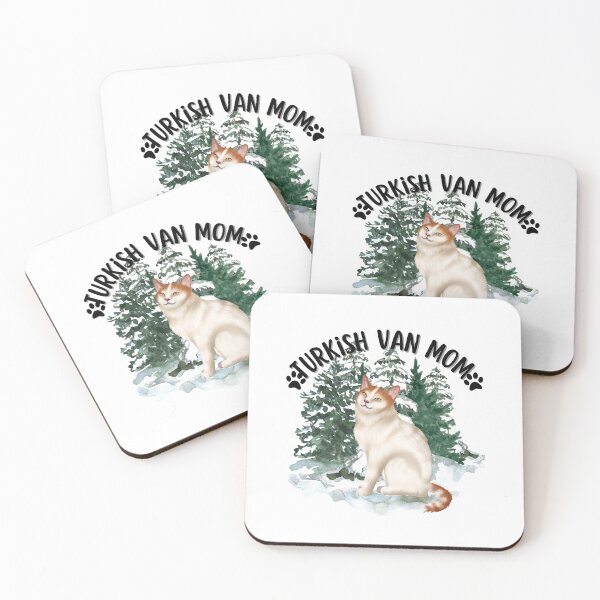Item preview, Turkish Van Cat mom cat themed pet parent gift designed and sold by JoeyGraceCatCo.