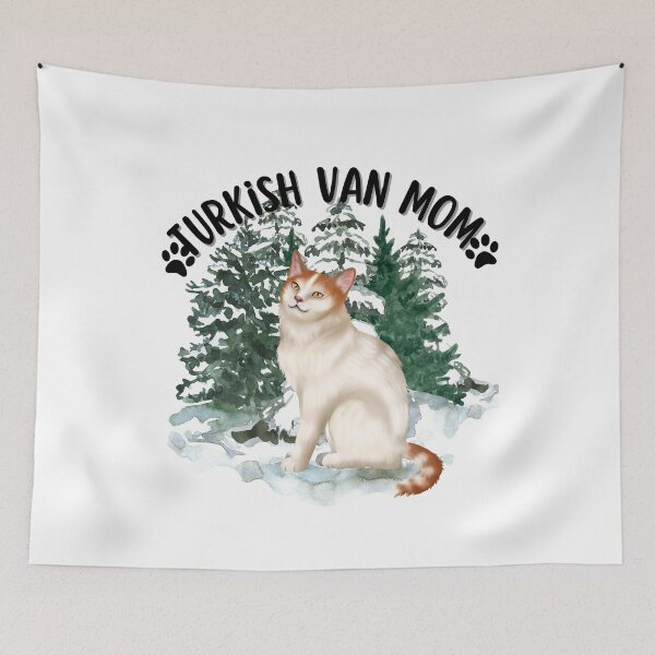 Item preview, Turkish Van Cat mom cat themed pet parent gift designed and sold by JoeyGraceCatCo.