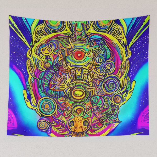 Item preview, Weird Unknown Psychedelic Alien   designed and sold by FantasyAIArt.