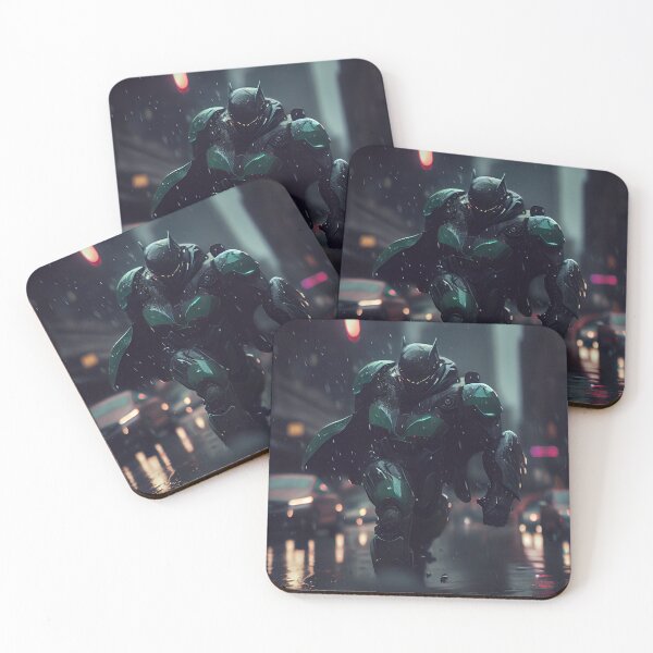 Item preview, the greenbat in mechsuit in the rain designed and sold by deecosta.