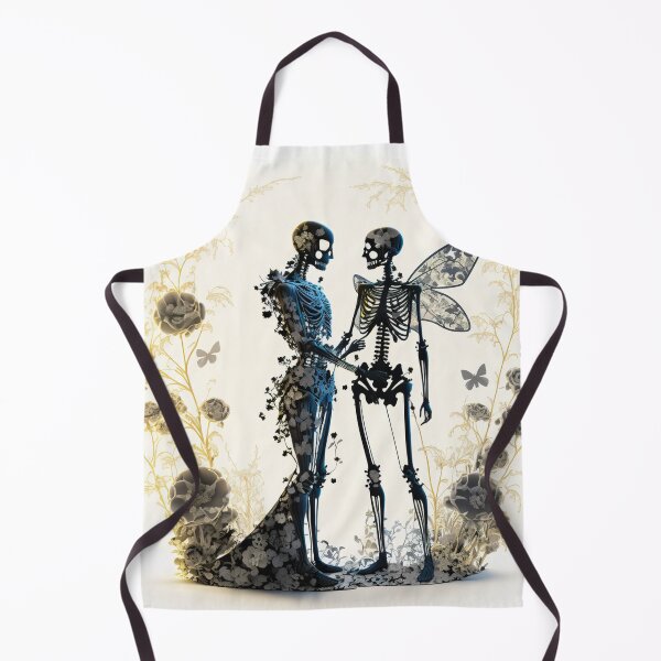 Item preview, Skeleton Couple in Love Holding Hands Valentines, Wedding, Anniversary, Birthday Funny Gift designed and sold by CoyoteStudio.