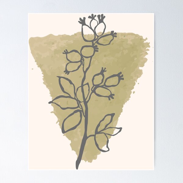 Item preview, Flor de cartel abstracto moderno designed and sold by JFGoods.