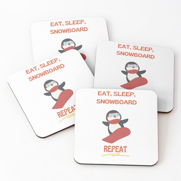 Item preview, Eat Sleep SnowBoarding Repeat designed and sold by GwagyArt.