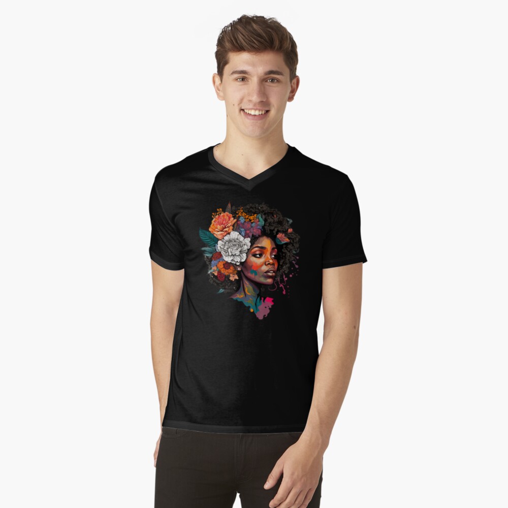 Aperçu de l'œuvre T-shirt col V créée et vendue par Mirnamar.