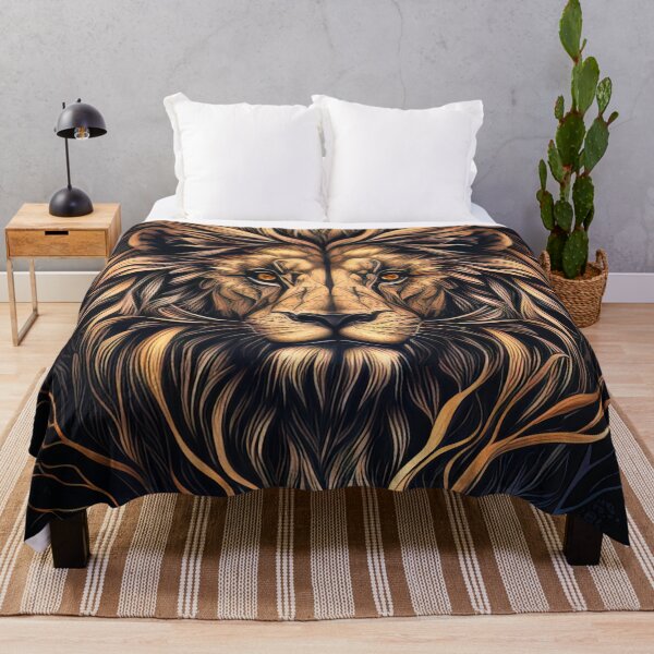 Item preview, Proud lion minimalistic drawing designed and sold by RK - Shop.