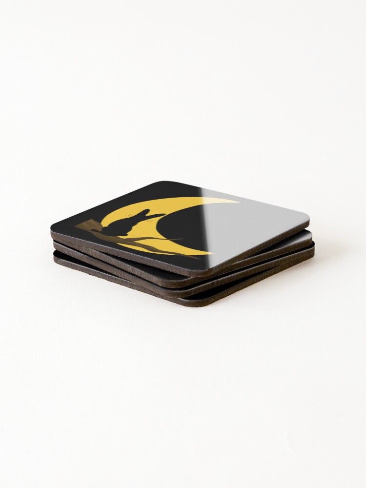Thumbnail 4 of 5, Coasters (Set of 4), Water Rabbit designed and sold by Perceptible.