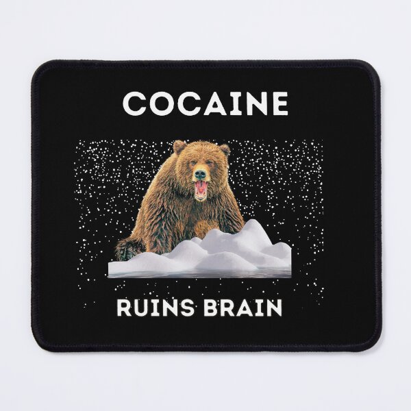 Item preview, Cocaine Ruins Brain Cocaine Bear Inspired Say NO to Drugs Prevent Drug Abuse and Illicit Trafficking Drugs Awareness designed and sold by PositiveVibes26.