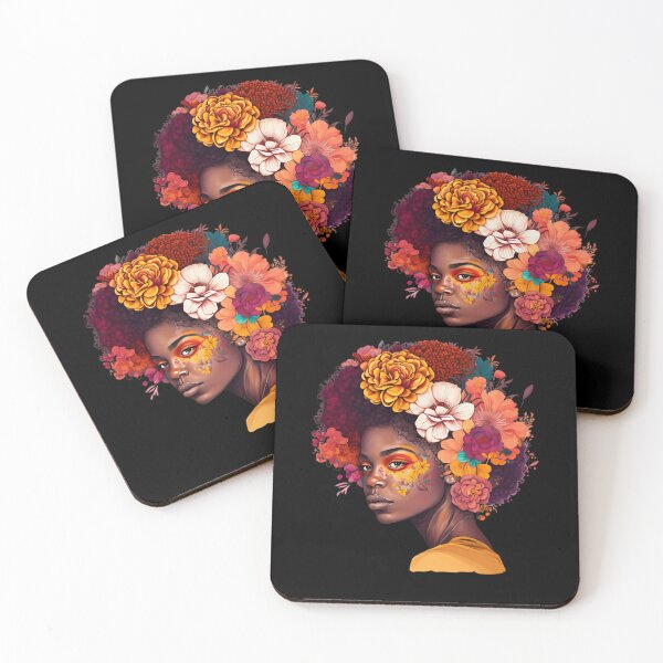 Item preview, Afro natural pelo negro mujer africana designed and sold by Mirnamar.