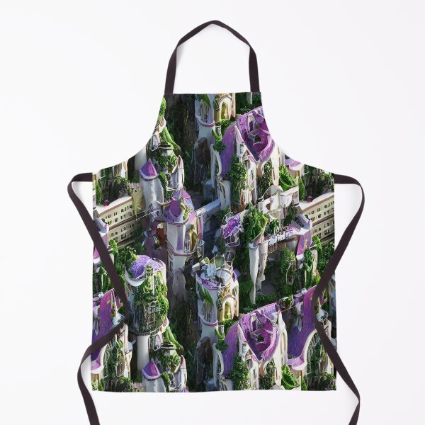 Item preview, Pretty Purple Rooftop Berlin Houses - Seamless Pattern designed and sold by Chubuter.