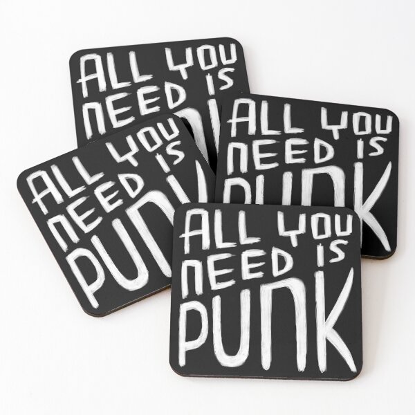 Item preview, All You Need is Punk, Punk Valentine, Punk Quote designed and sold by badlydrawnbabe.