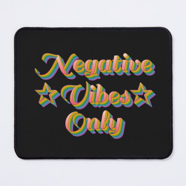 Item preview, Negative Vibes Only ✰ - ironic positive vibes only sticker / bumper sticker rainbow designed and sold by romanticists.