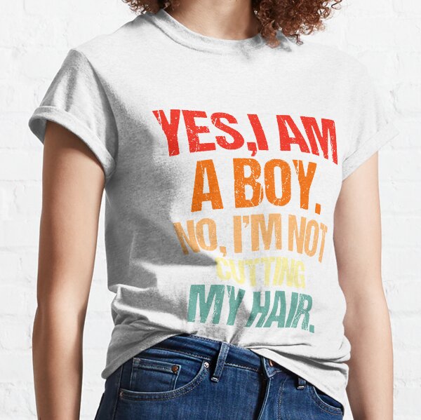 Long Hair Boy T-Shirts for Sale | Redbubble