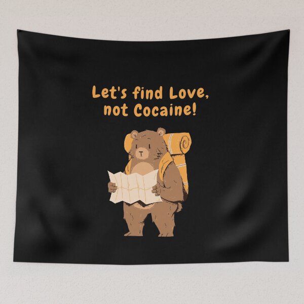 Item preview, Find Love Not Cocaine Cocaine Bear Inspired Say NO to Drugs Prevent Drug Abuse and Illicit Trafficking Drugs Awareness Celebrate National Drug Addiction Recovery Month designed and sold by PositiveVibes26.