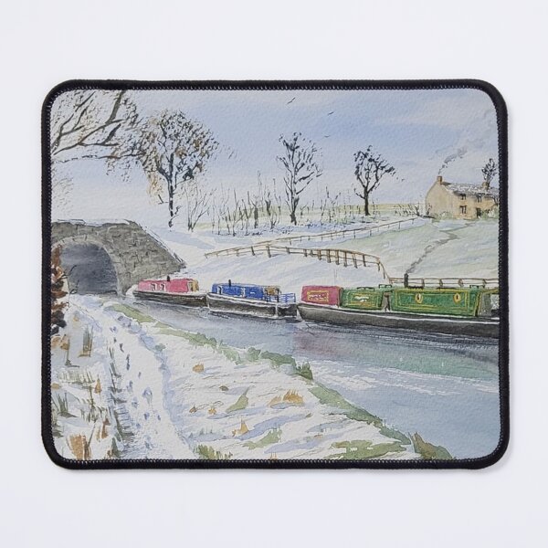 Item preview, Canal Barge in winter  designed and sold by lumuart.