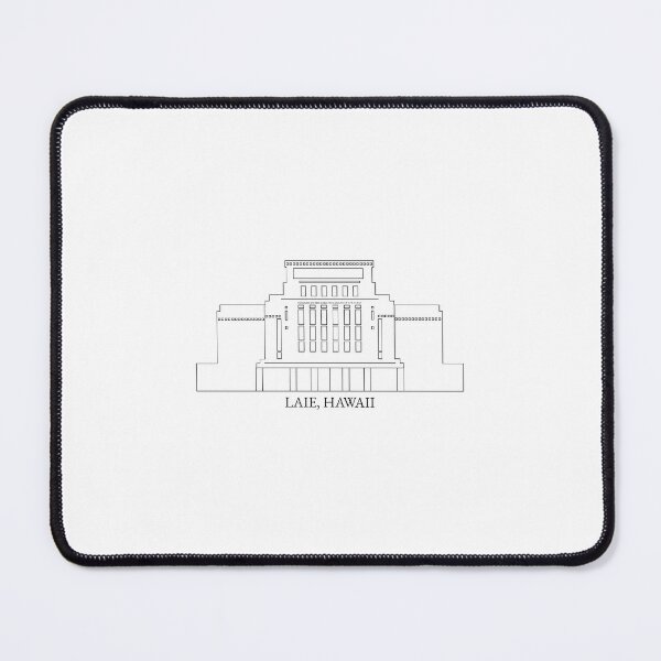 Item preview, Laie Hawaii Temple (Black Version) designed and sold by HappyRayProducts.