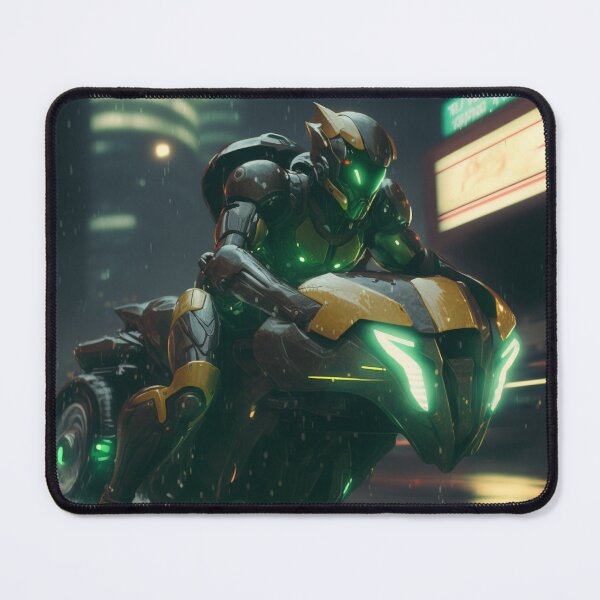 Item preview, the greenbat in mechsuit on hovercycle 2 designed and sold by deecosta.