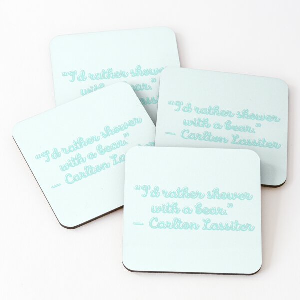 Item preview, Psych Quote - “I'd rather shower with a bear.” — Carlton Lassiter. designed and sold by Artful-Julia.