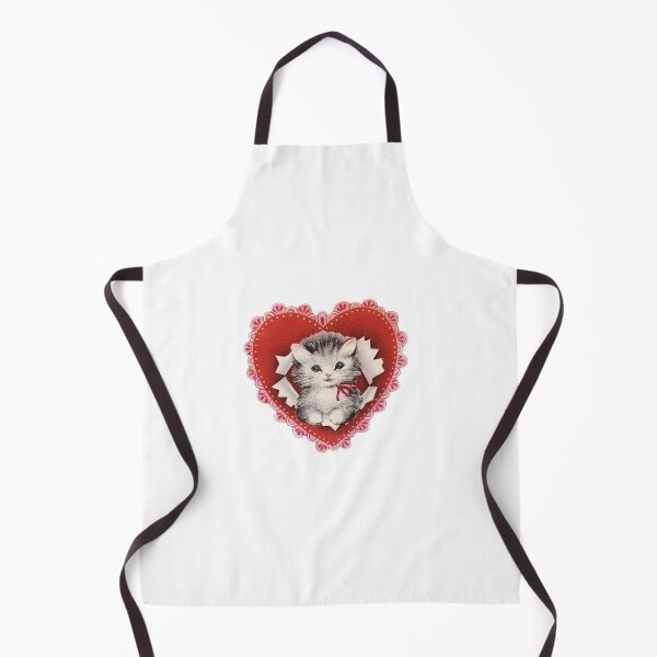 Item preview, Vintage cat with heart designed and sold by Pixiedrop.