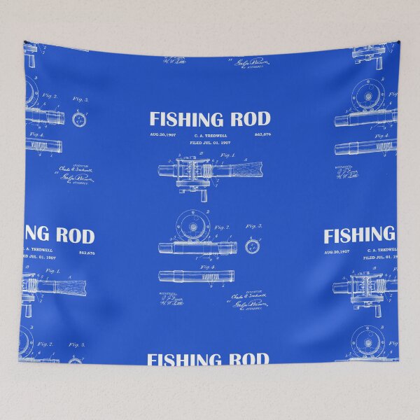 Item preview, 1907 Fishing Reel Patent - Fishing Rod patent blueprint- vintage drawing art- black chalkboard - green chalkboard designed and sold by ismdesigner.