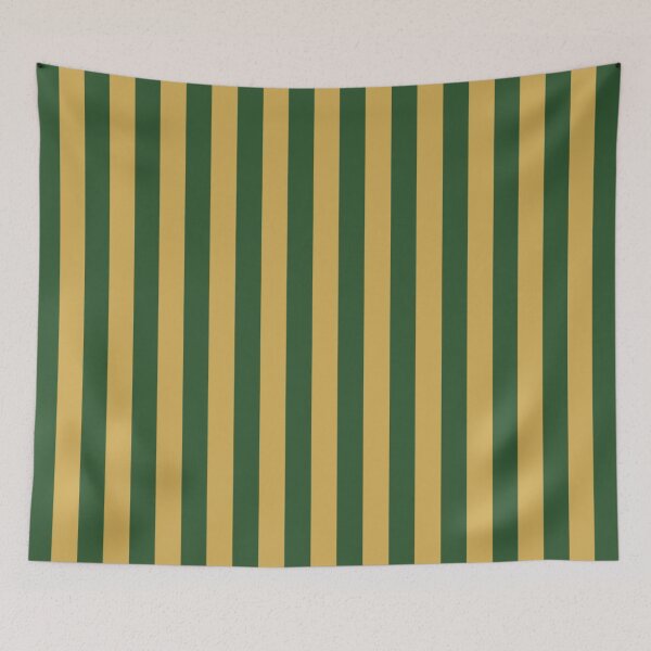 Item preview, Small PINE GREEN and GOLD Vertical STRIPES designed and sold by RachelMacht.