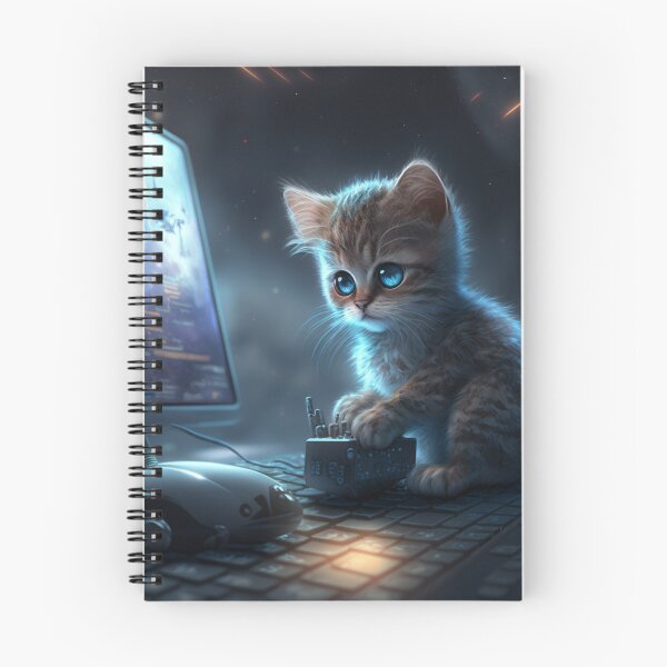 Item preview, Hacker kitten cyber designed and sold by ARTeez⭐️⭐️⭐️⭐️⭐️.