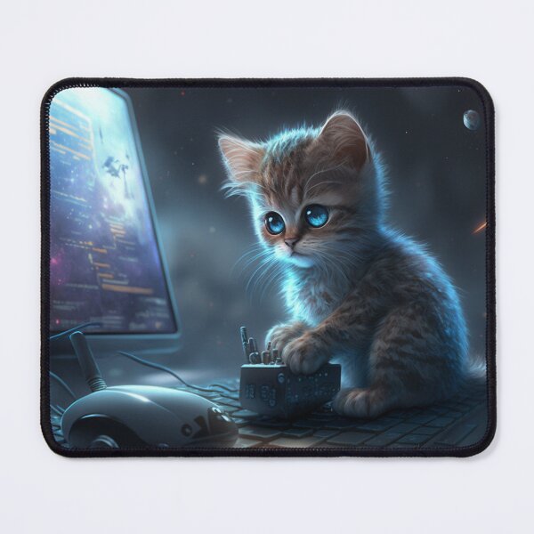 Item preview, Hacker kitten cyber designed and sold by ARTeez⭐️⭐️⭐️⭐️⭐️.