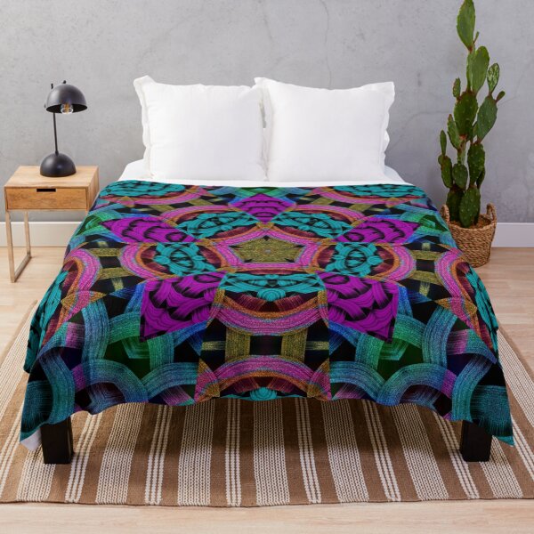 Item preview, EXHILARATING PAINTING BASKET OF COLORFUL WEAVES ABSTRACT GEOMETRIC PATTERNS designed and sold by Ralek.