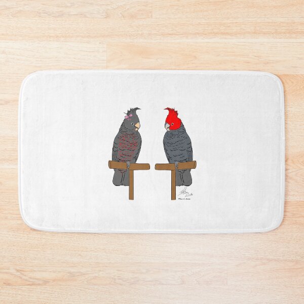 Item preview, Crazy Bird Lady with Gang Gang Cockatoos designed and sold by Laughing Parrot Studio.